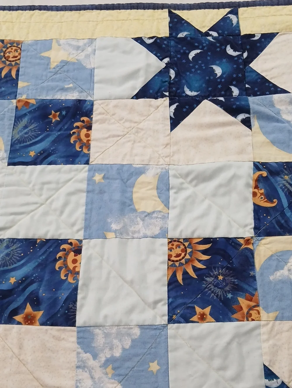 Homemade Celestial Mini Quilt